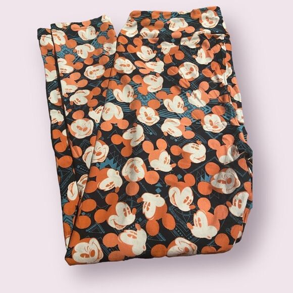 Lularoe Mickey leggings size tall and curvy like new see pics - Picture 1 of 1